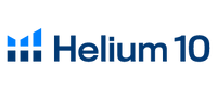 helium 10 logo, shahbazahmd.com uses the helium10 for top line data analysis, keyword research, search engine optimization.